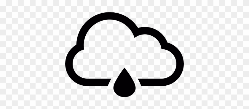 Single Raindrop With Cloud Vector - Transparent Rain Cloud Icon #795324