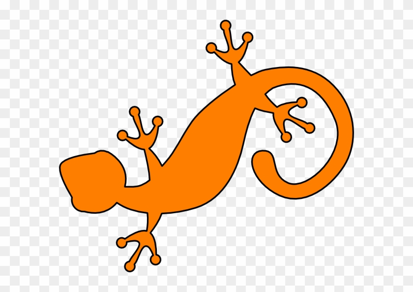 Orange Gecko Clipart #795437