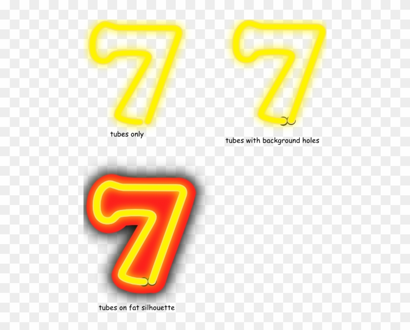 Neon - Clipart - Number #795439
