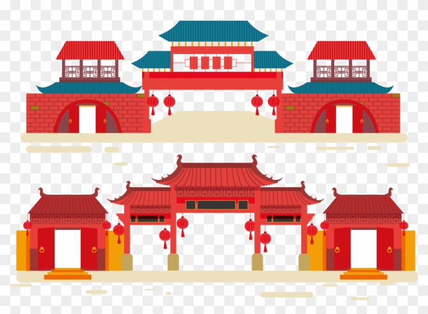 China Vector Elements - China Town Vector #795461