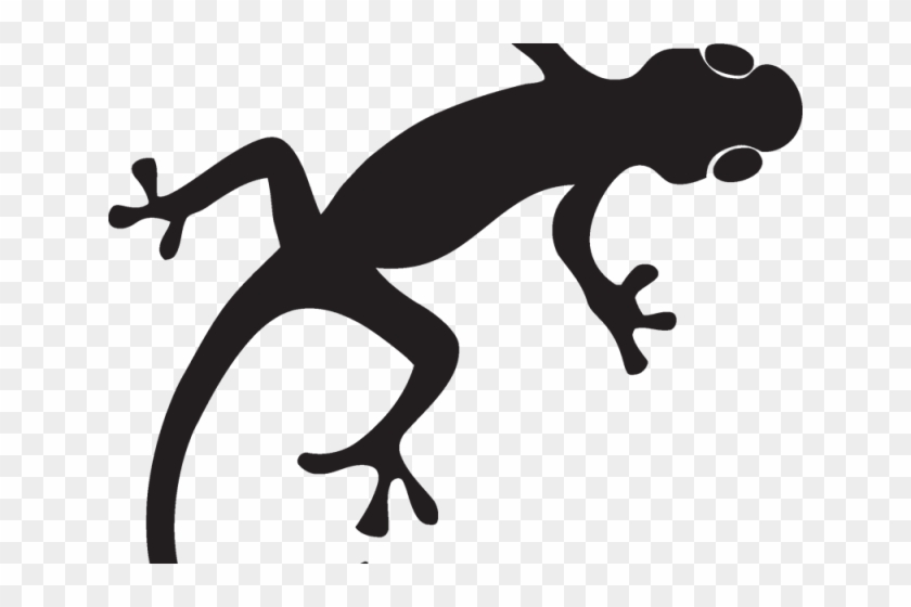 Gecko Clipart Silhouette - Gecko Stencil #795477