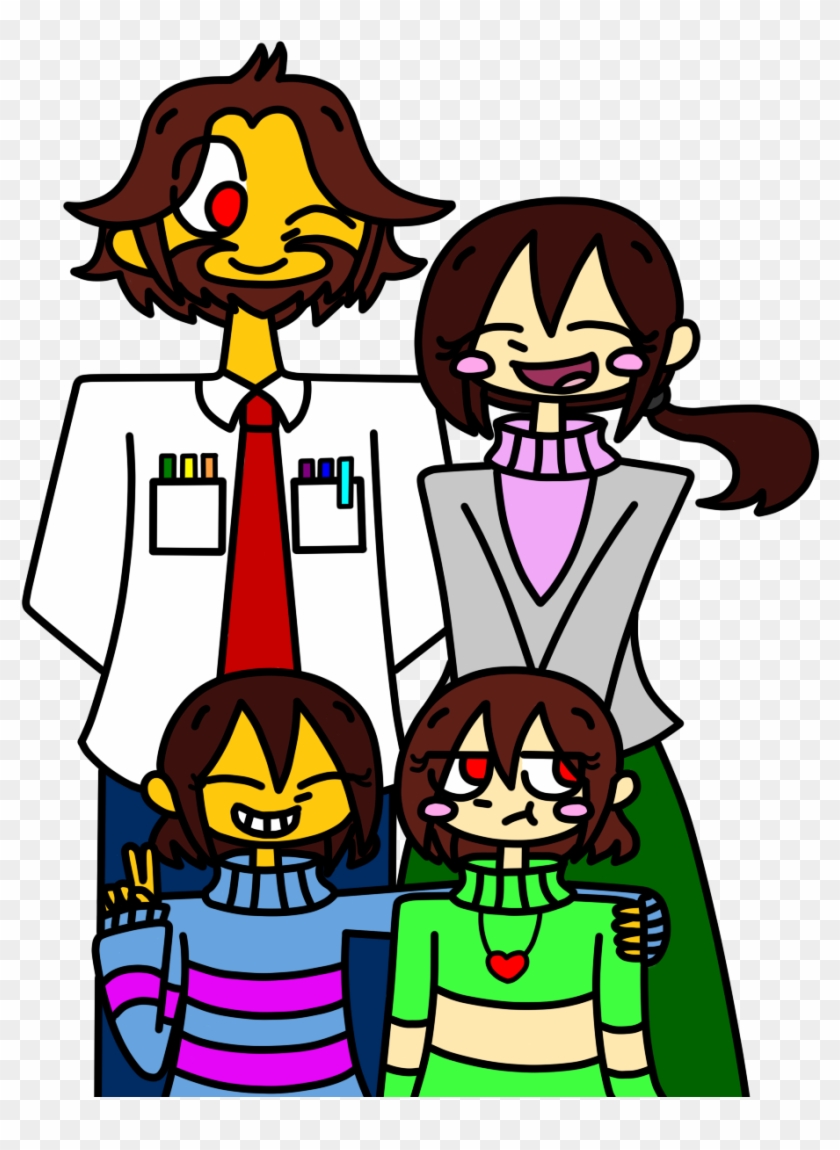 My Headcanon Version Of Frisk's Family - Cartoon #795521