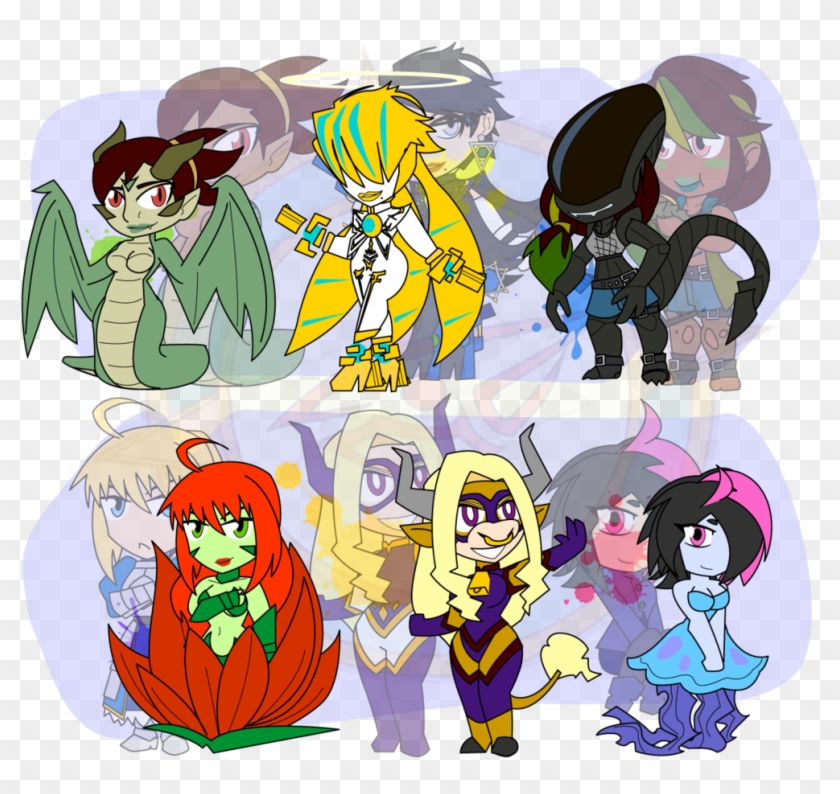 Assorted Chibis - Cartoon #795531