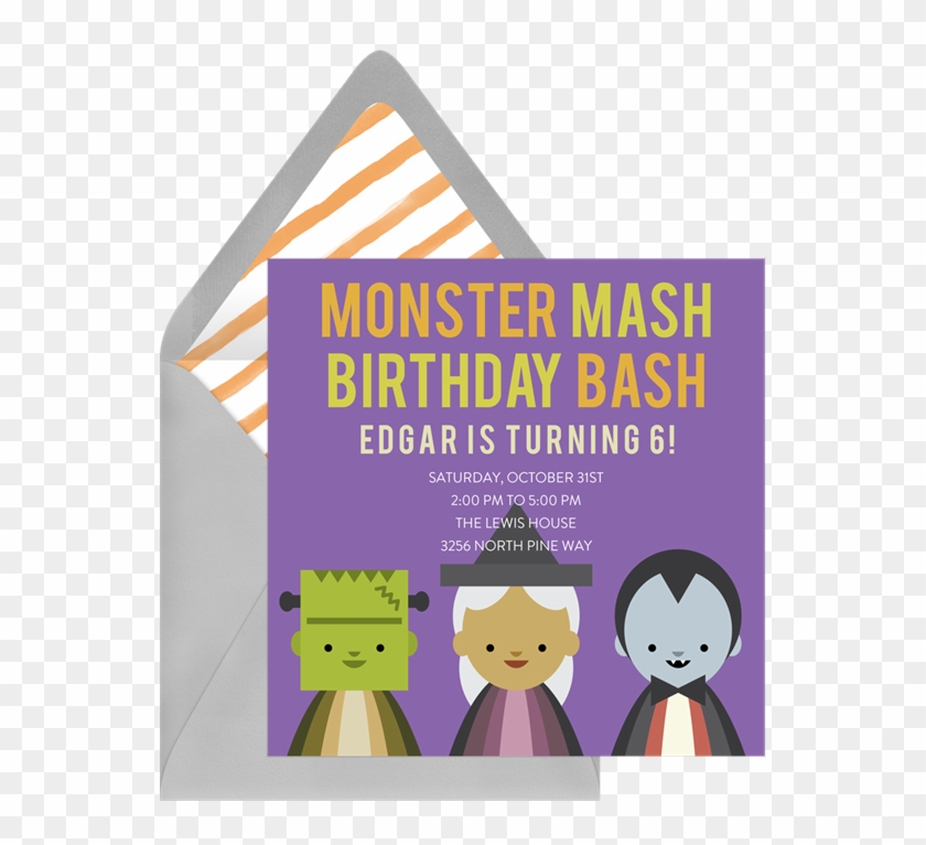 Monster Mash Invitation In Purple - Better When They Aren T #795585