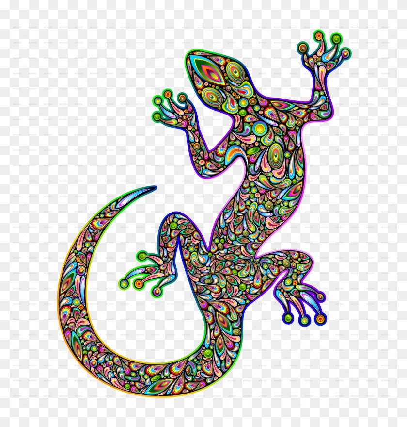 Gecko Psychedelic Art Design-jpg1000 - Gecko Design #795614