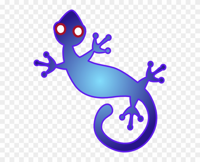 Blue Lizard Clip Art #795635