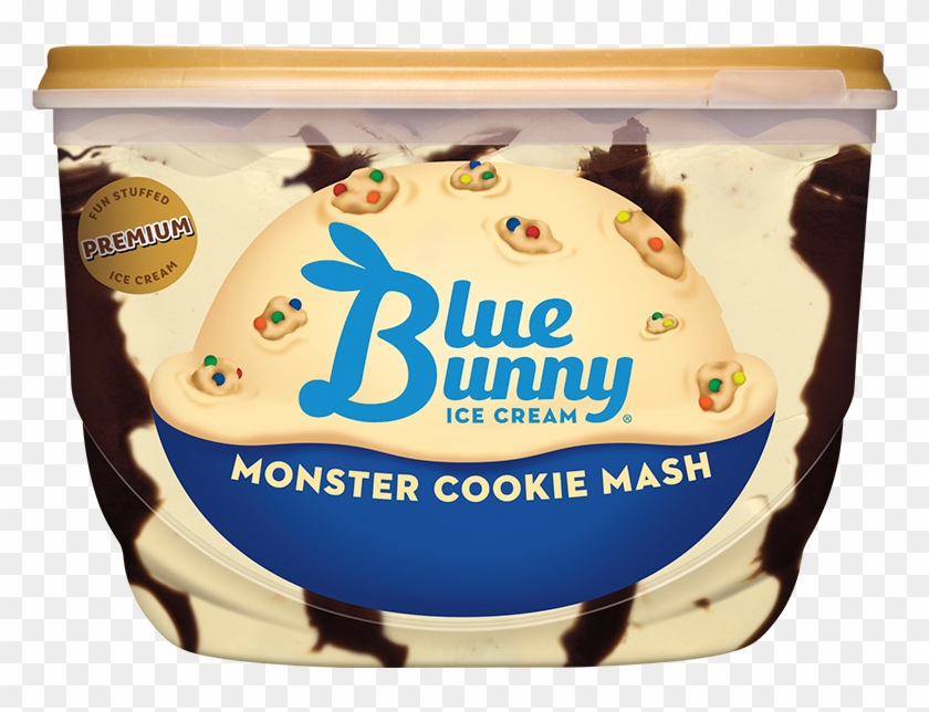 Monster Cookie Mash Half Gallon - Blue Bunny Cherry Cheesecake Ice Cream #795697