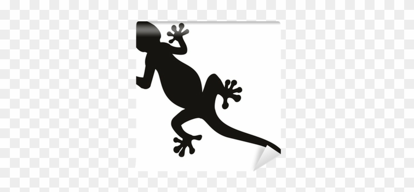 Vector Gecko Tattoo Isolated On Withe Background Wall - Tribal Gecko Car,camper Van Land Rover 4x4 Stickers #795801