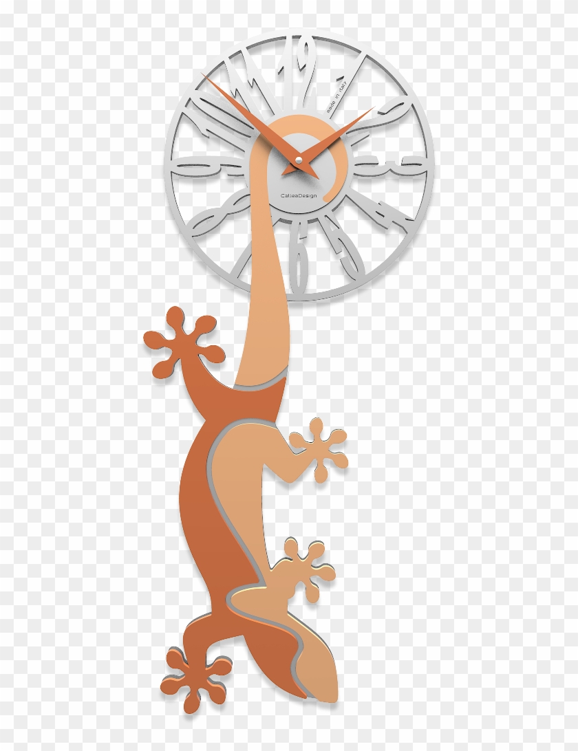 Hanging Gecko - Orologi Da Muro Artistici #795858