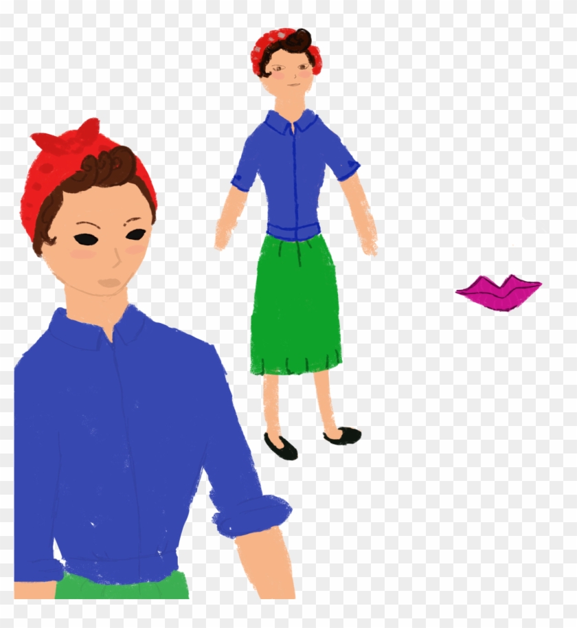 Here Are Some Developmental Pictures Of Rosie The Riveter - Cartoon #796103
