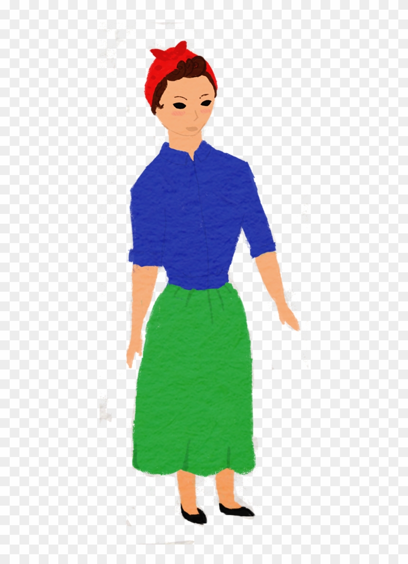 Here Are Some Developmental Pictures Of Rosie The Riveter - Pencil Skirt #796218