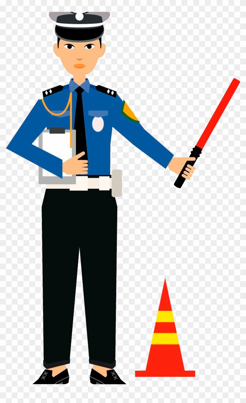 A Traffic Policeman With A Baton - A Traffic Policeman With A Baton #796785