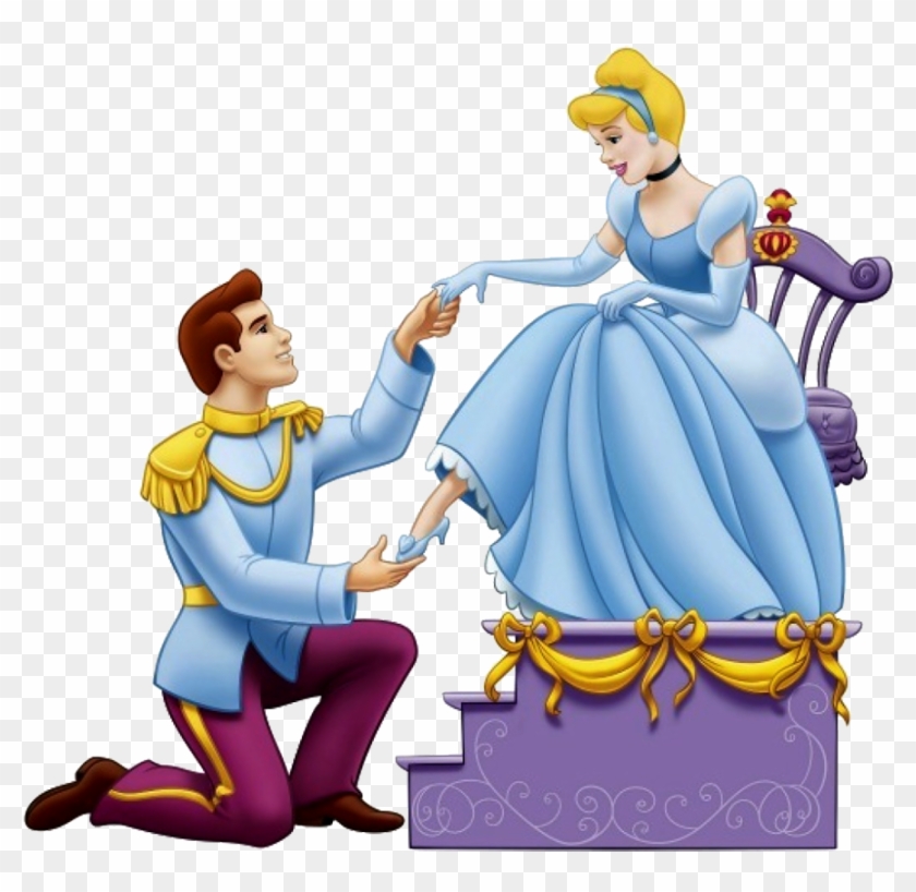 Cinderella And Prince Charming With Shoe Clipart - Cinderella And The Shoe #796843