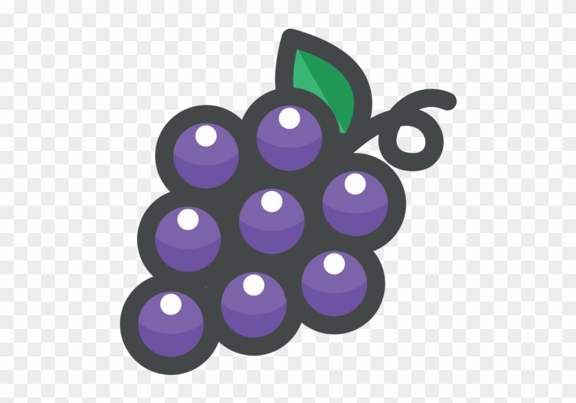 Grape, Fruit, Vitamin, Healthy Icon - Grape Icon Png #796877