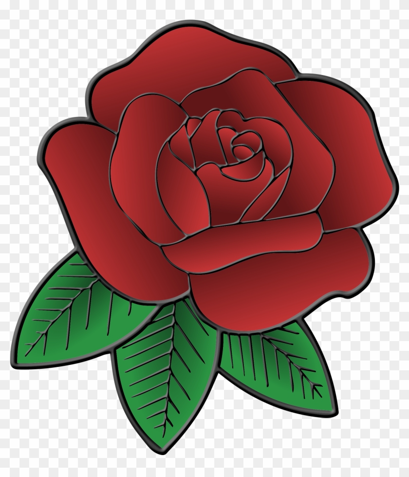 Big Image - Rose With Leaves Png #796913