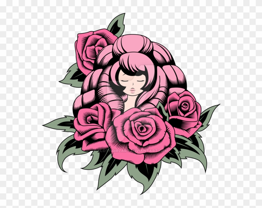 Download Rose Tattoo Transparent - Steven Universe Tattoo Rose #797105