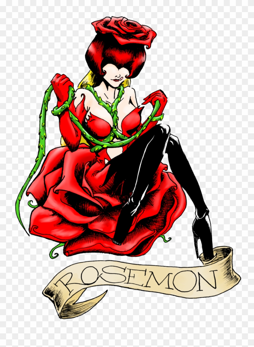 Rosemon Tattoo Color By Mystressvulpes On Deviantart - Transparent Tattoo Con Color Png #797138