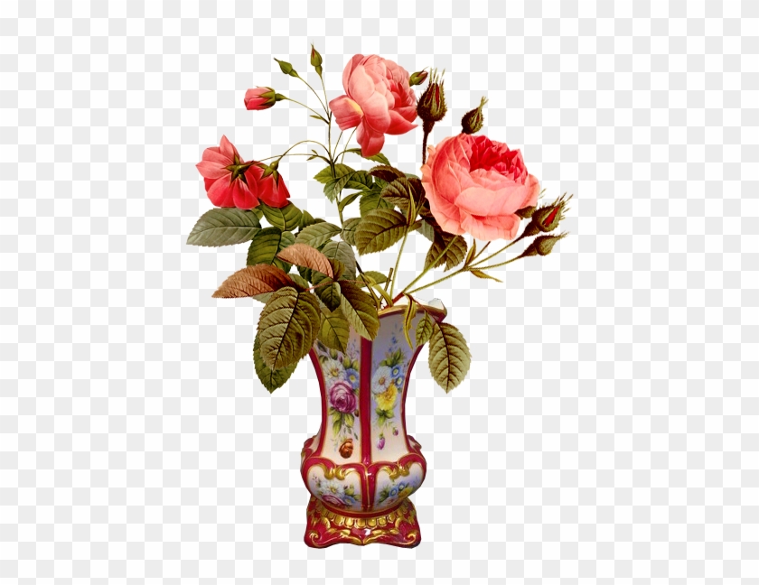 Tubes Victoriens / Fleurs - Pierre-joseph Redoute Rose Throw Blanket #797200