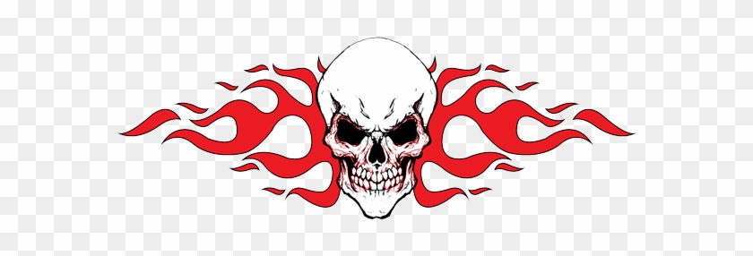 Tribal Skull Tattoos Red Png Image - Skeleton Head Tattoo Png #797226