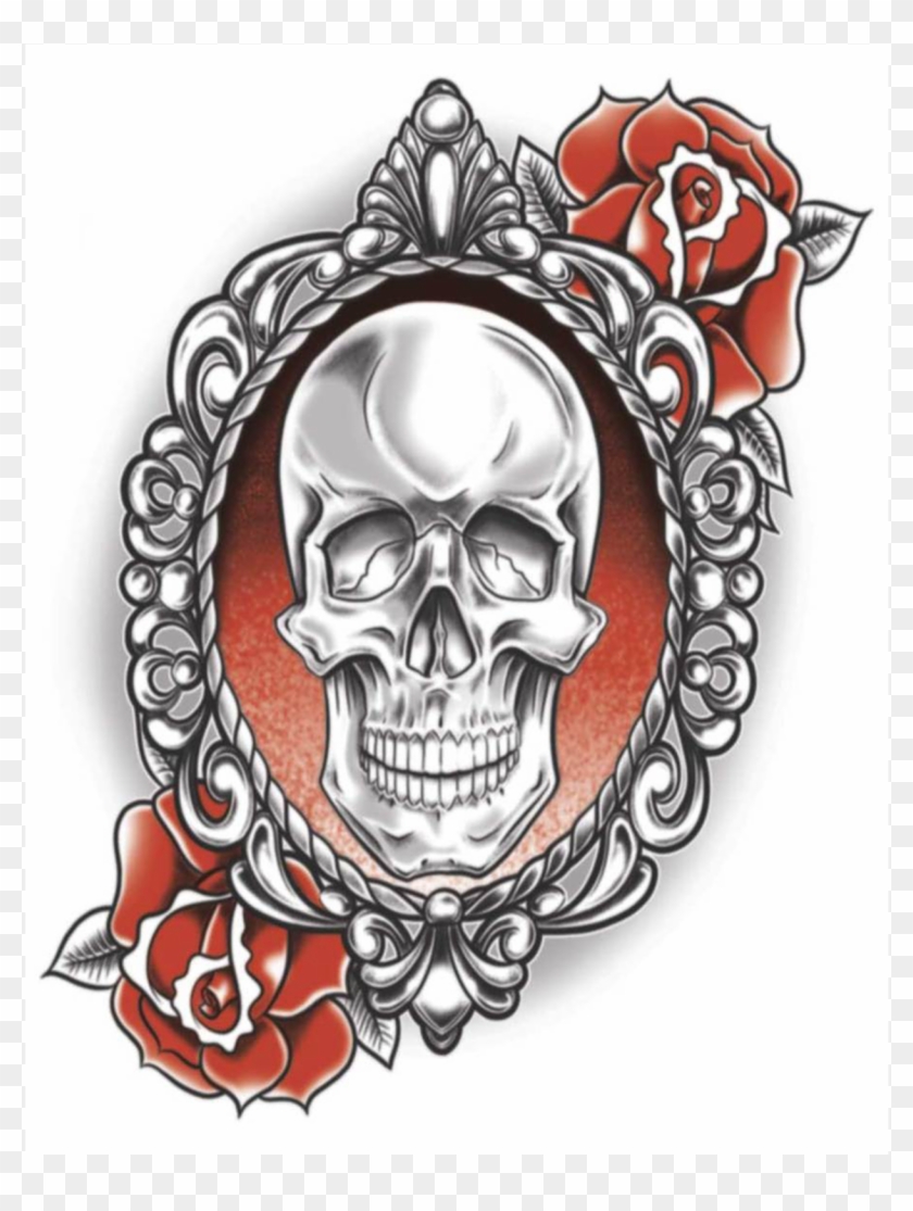 Tinsley Transfers Temporary Gothic Tattoos, Angel Of - Goth Skull Tattoos #797288