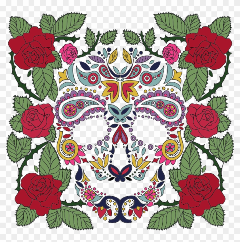 Skull & Roses - Haute Art Designs Decorative Diy Pillow Cover #797318