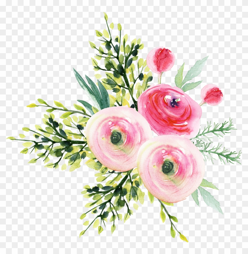 Garden Roses Flower Bouquet - Ramo De Flores Png #797397
