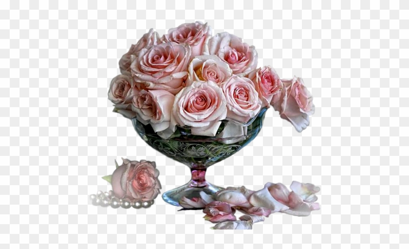 Fleur Vase - Pearls And Roses Flowers #797387