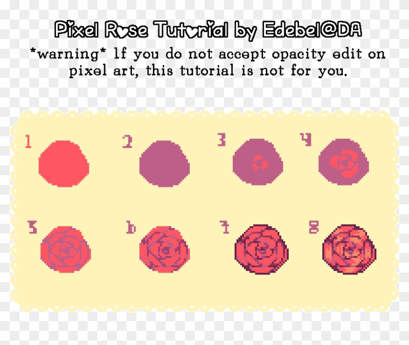 Pixel Art Roses Cute Pixels Tutorials Pixelartpixelart - Pixel #797398