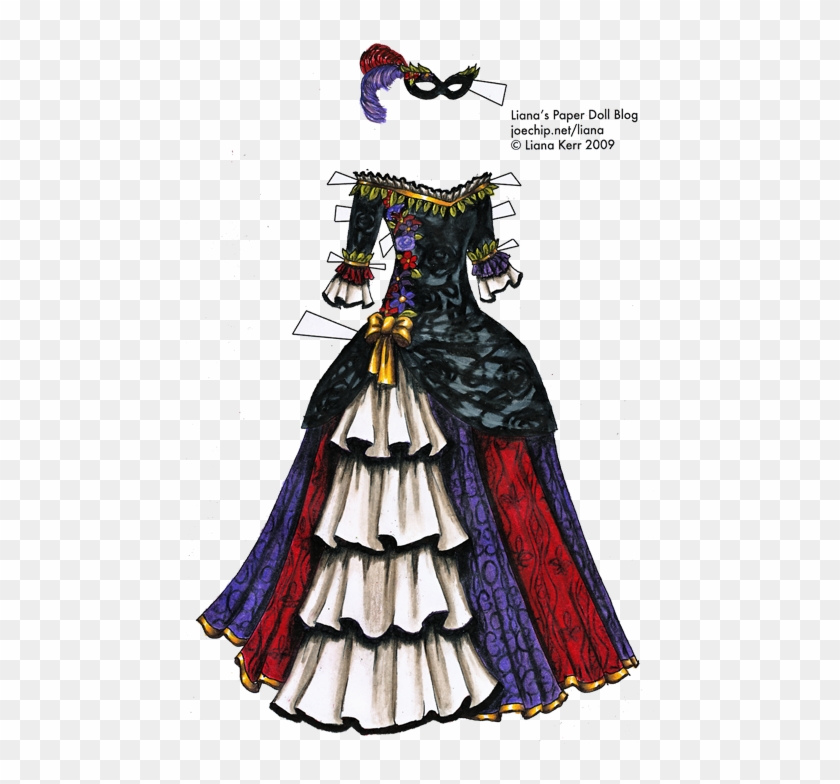 Click For Larger Version - Masquerade Ball Dress Vintage #797476