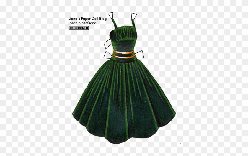 Click For Larger Version - Green Velvet Dress #797492