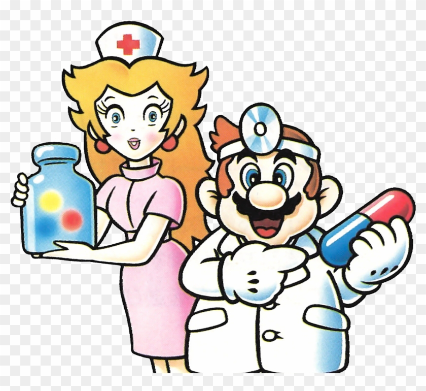 The Video Game Art Archive - Dr Mario And Nurse Peach #797549