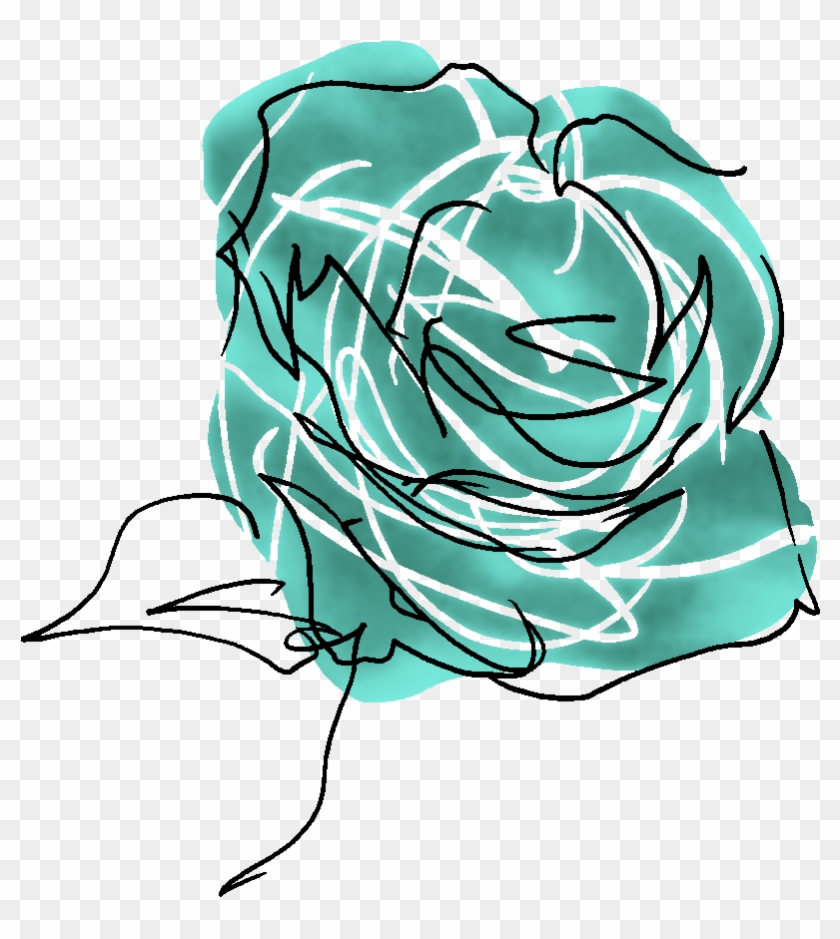 Beach Rose Flower Blue Rose Watercolor Painting - Beach Rose Flower Blue Rose Watercolor Painting #797609