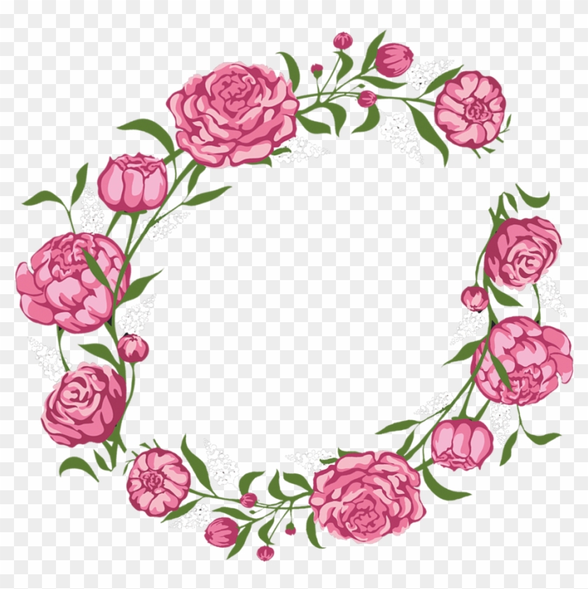 Rose Flower Pink Wreath - Aesthetic Rose #797611