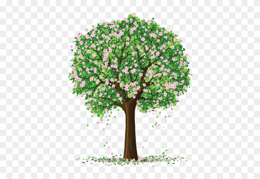 Clipart Of Trees And Flowers Spring Drawings Pinterest - Tree Png Art #797672