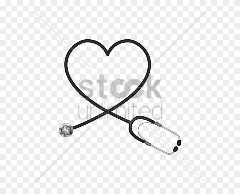 Stethoscope With Heart Shape Vector Image - Vector Graphics #797760