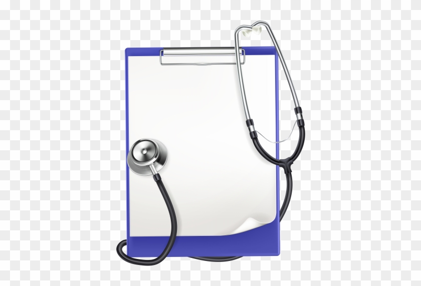 Clipboard With Medical Headphones Png Clip Art - Medical Clipboard Clipart #797793