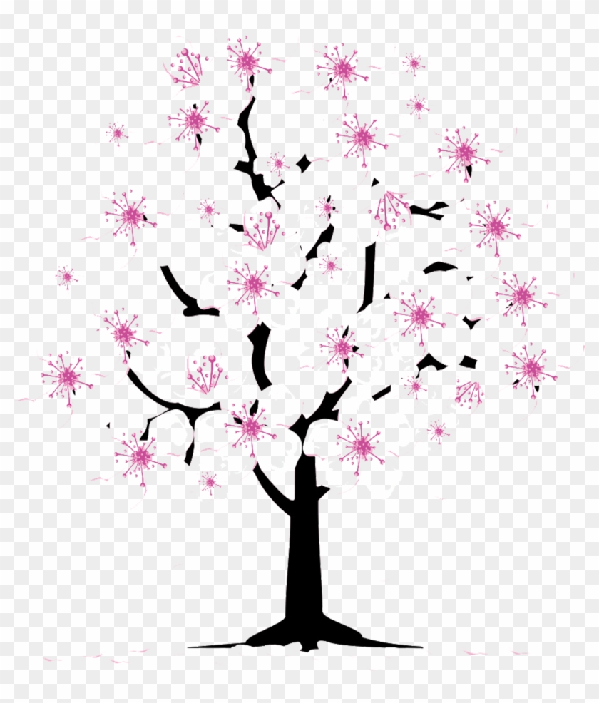Cherry Blossom Tree Clip Art - Drawing Cherry Blossom Tree #797888