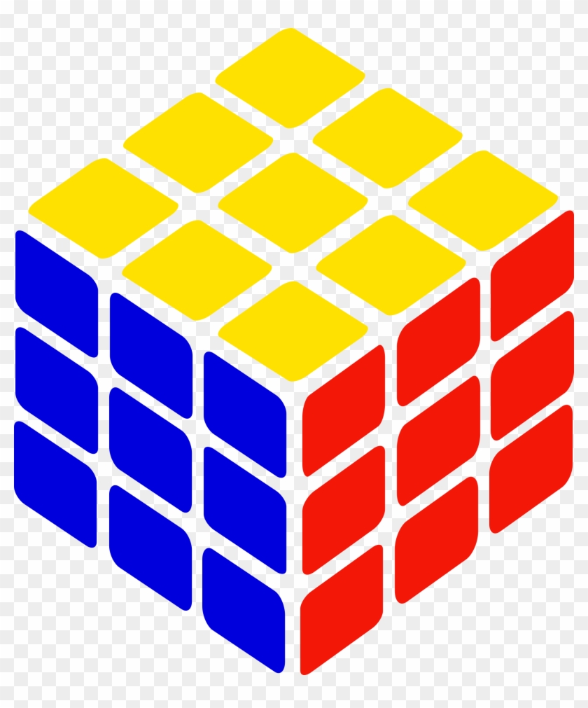 Rubix Cube Clip Art Medium Size - Rubik's Cube Clipart #798138