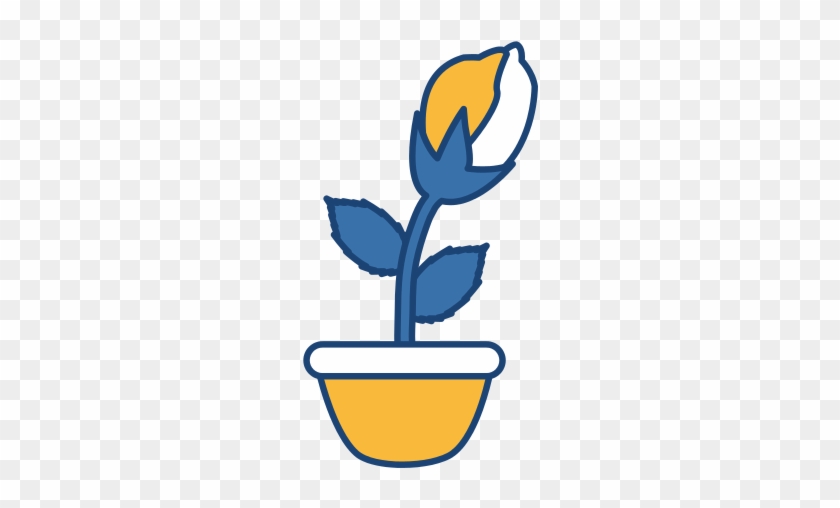 Flower In Vase Vector Icon Illustration - Flower In Vase Vector Icon Illustration #798171
