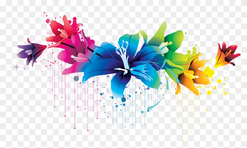 Colorful Flower Vector Clipart Png 02 By Briellefantasy - Flower Vector Png #798191