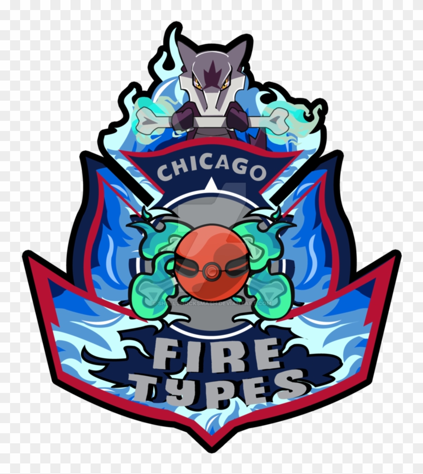 Chicago Fire Types Alola Marowak Logo By Shellshocksmash - Chicago Fire Soccer Club #798278