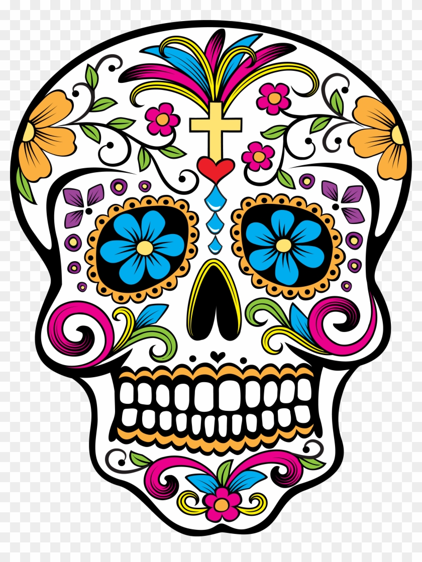 Calavera Day Of The Dead Skull October 31 Clip Art - Calavera Day Of The Dead Skull October 31 Clip Art #798502