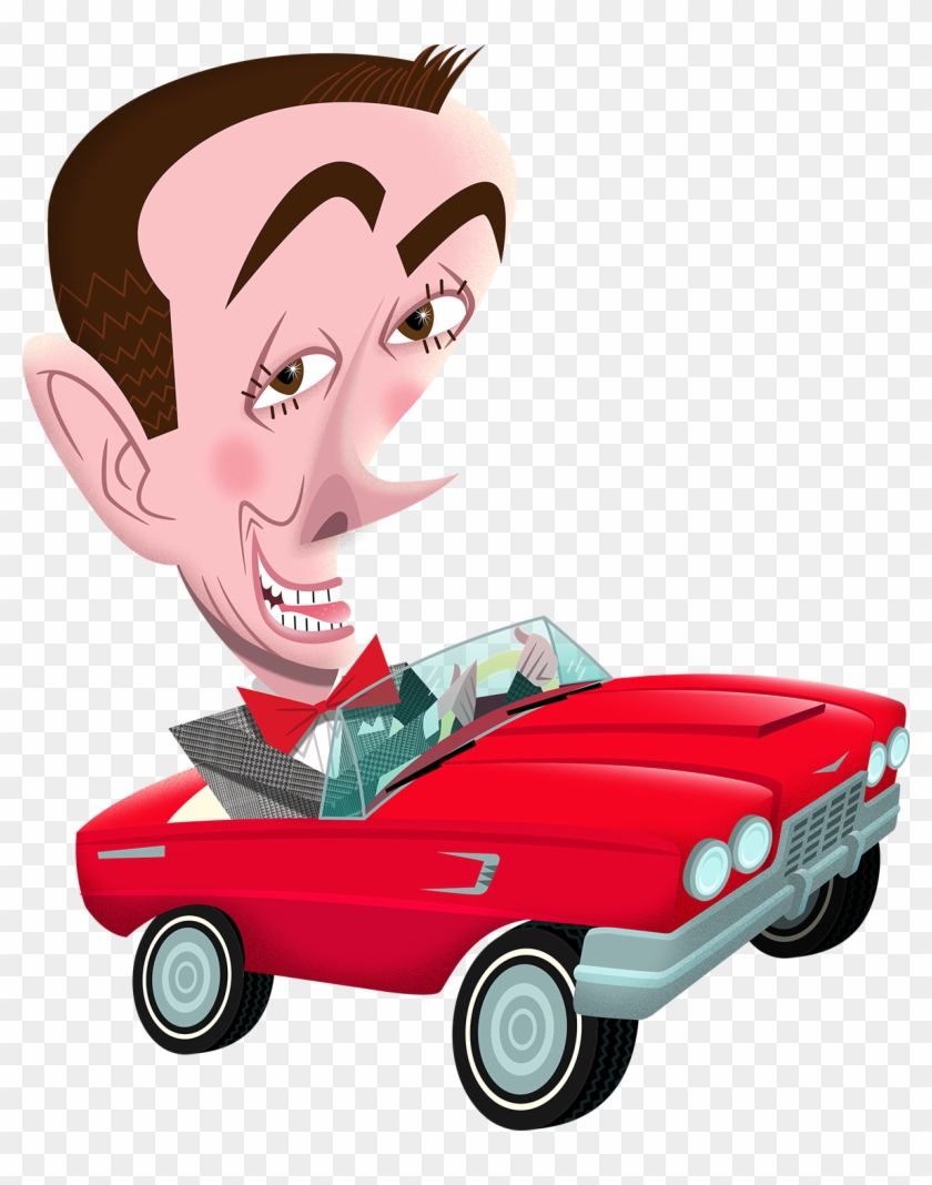 Here's My Pee Wee Herman Illustration About His Upcoming - Cartoon #798593