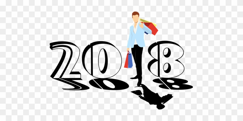 New Year, 2018, Bags, Colorful, Man - Wishing Happy New Year 2018 #798760