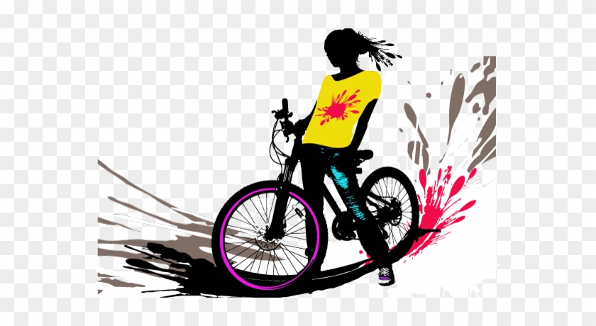 Girl Mountain Bike Silhouette #798805