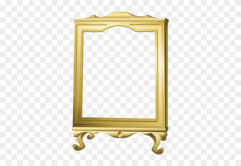 Vector Graphics Of Freestanding Mirror With Wooden - Wood Photo Frame Transparent Png #798954