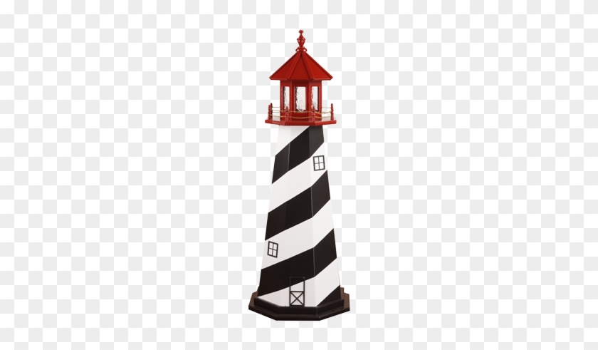 Wooden Lawn Lighthouse St Augustine - Amish Handcrafted Wood Garden Lighthouse - Oak Island #799111
