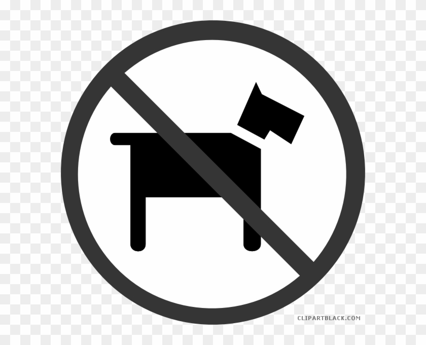 Dog Large Animal Free Black White Clipart Images Clipartblack - Dogs Sign #799153