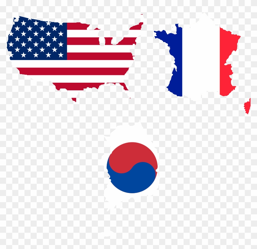 United States Of America , France, And South Korea - United States Of America , France, And South Korea #799177