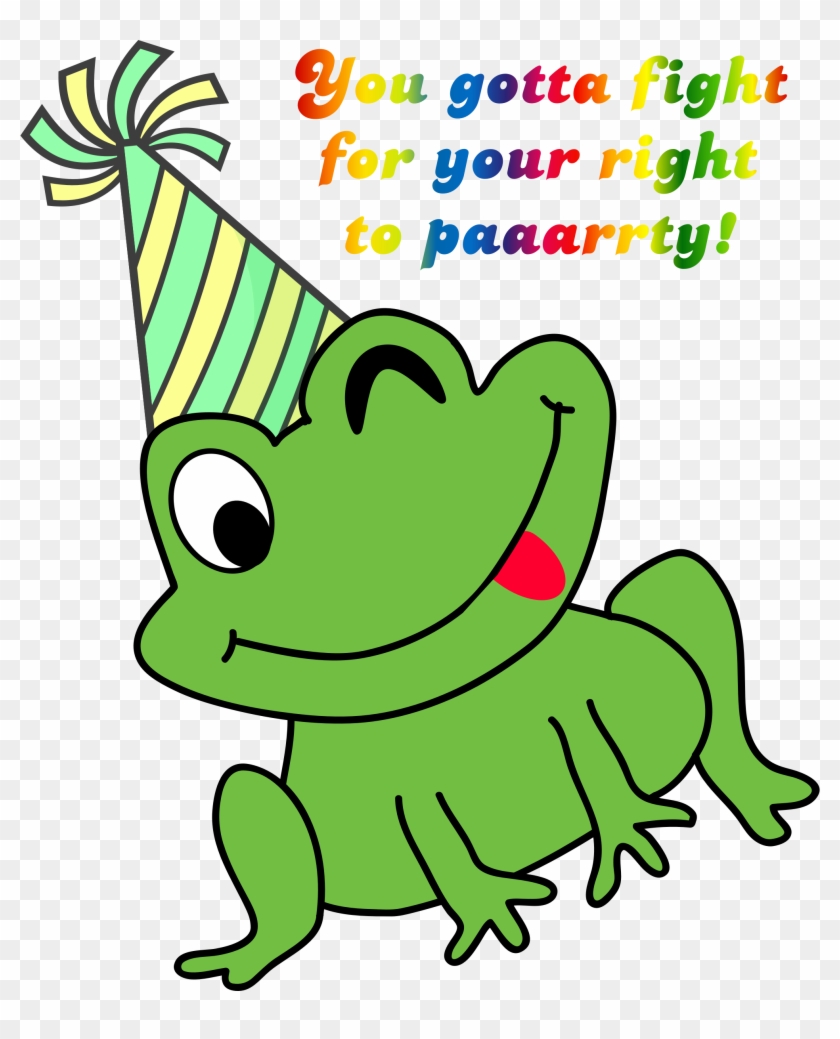 Green Frog Clipart Small Frog - Party Frog #799262